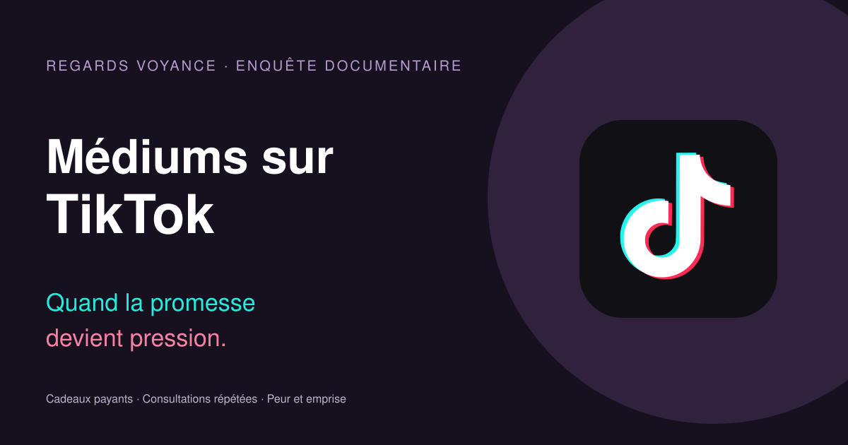 Logo TikTok : dossier sur la voyance et ses dérives